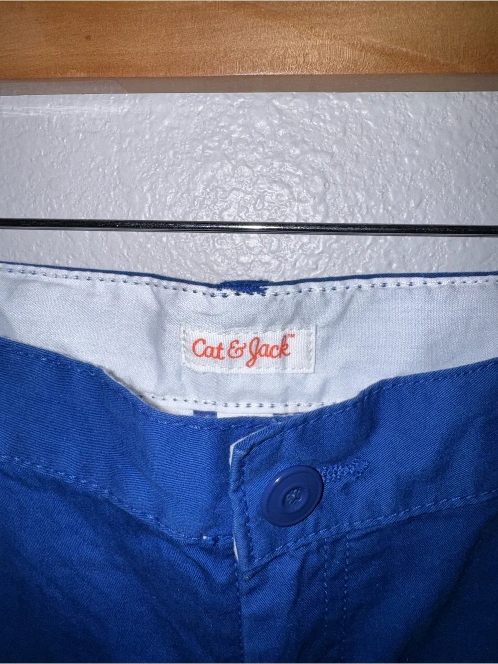 New Cat & Jack Boy’s Bright Blue Flat-Front Shorts Size 10